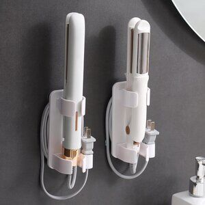 Wall-Mounted Hair Tool Organizer - Curling Iron, Straightener, and Dryer Holder